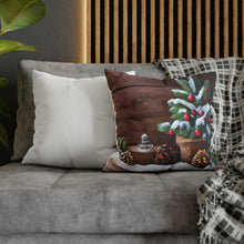 Load image into Gallery viewer, Christmas Pillow Covers, Rustic Country Square covers, Farmhouse Decor Pillowcases Set, Farmhouse Landscapes