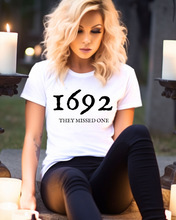 Load image into Gallery viewer, 1692 Halloween Unisex Bella Canvas™ T-Shirt They Missed One Halloween T-Shirt Fall Women's Shirt