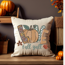 Load image into Gallery viewer, Fall Pillow Covers, Rustic Country Square covers, Country Farmhouse Decor Pillowcase Set, Farmhouse Pumpkins