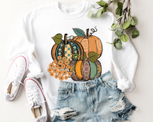 Load image into Gallery viewer, Women's Fall Hand Drawn Pumpkins Design Pretty Watercolors Pumpkins Sweatshirt