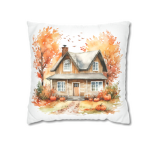 Load image into Gallery viewer, Fall Pillow Covers, Rustic Country Square covers, Country Farmhouse Decor Pillowcase Set, Farmhouse Pumpkins
