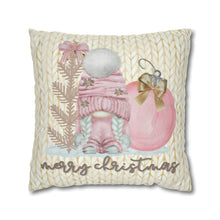 Load image into Gallery viewer, Christmas Pillow Covers, Christmas, Gnomes, Country Square Pillow Covers, Pillow Cover Set, Pastel Gnomes Pillow Case Set