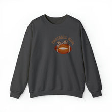Load image into Gallery viewer, Women's Football Mom Sweatshirt, Funny Retro Front and Back Design Fall Crewneck Pullover