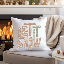 Load image into Gallery viewer, Christmas Pillow Cover, Cozy Christmas Pillow Cover, Rustic Christmas, Winter Pillow Cover, Farmhouse Decor, Christmas Porch Decor