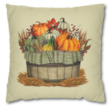 Load image into Gallery viewer, Fall Scarecrow Pillow Covers, Rustic Country Square Covers, Country Farmhouse Decor, Coordinating Pillow Cover Set, Farmhouse Pillows