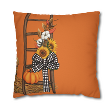 Load image into Gallery viewer, Fall Pillow Covers, Rustic Country Square Covers, Country Farmhouse Decor, Coordinating Pillow Cover Set, Farmhouse Pillows