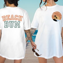 Load image into Gallery viewer, Beach Bum Crewneck Sweatshirt or T-Shirt Women's Summer Front and Back Design