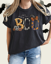 Load image into Gallery viewer, Halloween Boo Comfort Colors® T-Shirt, Women's Cute Halloween Letters Women's T-Shirt