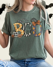 Load image into Gallery viewer, Halloween Boo Comfort Colors® T-Shirt, Women's Cute Halloween Letters Women's T-Shirt