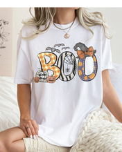 Load image into Gallery viewer, Halloween Boo Comfort Colors® T-Shirt, Women's Cute Halloween Letters Women's T-Shirt