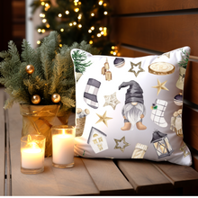 Load image into Gallery viewer, Christmas Pillow Covers, Rustic Country Square Covers, Country Farmhouse Decor, Coordinating Pillow Cover Set, Farmhouse Pillows