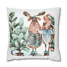 Load image into Gallery viewer, Christmas Pillow Covers, Rustic Country Square covers, Country Farmhouse Decor, Cute Coordinating Pillow Cover Set, Farmhouse Pillows