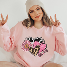 Load image into Gallery viewer, Women's Valentine's Day Sweatshirt, Comfy & Cozy, Gildan Sweatshirt, Ash, White, Sand, Pink or Black, Always Free Shipping!!