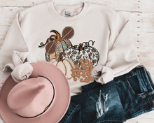 Load image into Gallery viewer, Women's Fall Hand Drawn Pumpkins Design Pretty Watercolor Pumpkins Design Sweatshirt