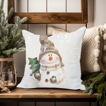 Load image into Gallery viewer, Christmas Pillow Covers, Square Pillow Cover, Country Pillow Covers, Holiday Decor Pillow Cover, Tis The Season, Fun Christmas Pillows