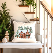 Load image into Gallery viewer, Christmas Pillow Covers, Rustic Farmhouse Country Square Pillow Covers, Pillowcase Set