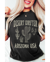 Load image into Gallery viewer, Desert Drifter, Arizona USA T-Shirt, Vintage-Inspired T-Shirt, Trendy Hippie T-Shirt Western Desert Distressed Design