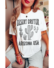 Load image into Gallery viewer, Desert Drifter, Arizona USA T-Shirt, Vintage-Inspired T-Shirt, Trendy Hippie T-Shirt Western Desert Distressed Design