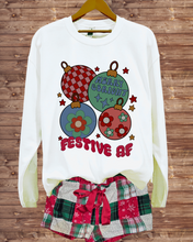 Load image into Gallery viewer, Funny Festive AF Christmas Crewneck Sweatshirt Grey, Ash, Sand, White, Pink