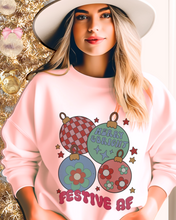 Load image into Gallery viewer, Funny Festive AF Christmas Crewneck Sweatshirt Grey, Ash, Sand, White, Pink