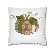 Load image into Gallery viewer, Fall Pillow Covers, Rustic Country Square covers, Country Farmhouse Decor, Pillowcase Set, Pumpkin Pillow Covers