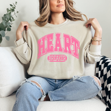 Load image into Gallery viewer, Valentine's Day Varsity Heart Breaker Unisex-Size Crewneck Sweatshirt Valentine's Day Gift for Her, Cozy Winter Pullover