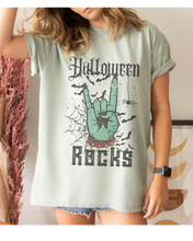 Load image into Gallery viewer, Halloween Rocks Design Comfort Colors® T-Shirt, Women's Retro Funny Design T-Shirt