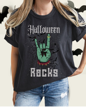Load image into Gallery viewer, Halloween Rocks Design Comfort Colors® T-Shirt, Women's Retro Funny Design T-Shirt