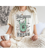 Load image into Gallery viewer, Halloween Rocks Design Comfort Colors® T-Shirt, Women's Retro Funny Design T-Shirt