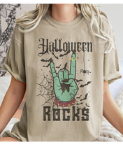 Load image into Gallery viewer, Halloween Rocks Design Comfort Colors® T-Shirt, Women's Retro Funny Design T-Shirt