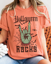 Load image into Gallery viewer, Halloween Rocks Design Comfort Colors® T-Shirt, Women's Retro Funny Design T-Shirt