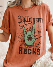 Load image into Gallery viewer, Halloween Rocks Design Comfort Colors® T-Shirt, Women's Retro Funny Design T-Shirt
