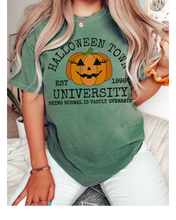 Load image into Gallery viewer, Halloweentown Comfort Colors® T-Shirt, Women's Fall Colors Halloween Funny T-Shirt