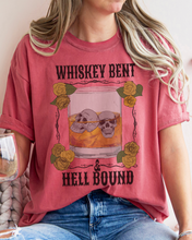 Load image into Gallery viewer, Whiskey Bent and Hell Bound Comfort Colors® Shirt, Women's Desert T-Shirt, Garment Dyed, Retro Inspired T-Shirt, Boho T-Shirt