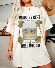Load image into Gallery viewer, Whiskey Bent and Hell Bound Comfort Colors® Shirt, Women's Desert T-Shirt, Garment Dyed, Retro Inspired T-Shirt, Boho T-Shirt