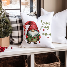 Load image into Gallery viewer, Christmas Pillow Covers, Country Square Covers, Gnome Decor, Holiday Pillowcase Set, Christmas Farmhouse Decor