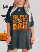 Load image into Gallery viewer, Halloween In My Spooky Era Comfort Colors® T-Shirt, Graphic Tee, Oversized print, Fall Tee