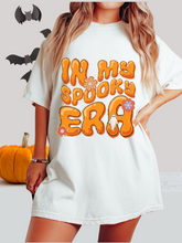 Load image into Gallery viewer, Halloween In My Spooky Era Comfort Colors® T-Shirt, Graphic Tee, Oversized print, Fall Tee