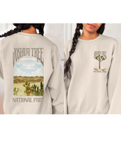 Load image into Gallery viewer, Joshua Tree National Park Unisex Heavy Blend™ Crewneck Sweatshirt Women's Cozy Hiking Camping Trendy Pullover Front Back Design