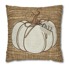 Load image into Gallery viewer, White Pumpkin Fall Pillow Covers, Country Square covers, Modern Farmhouse Decor Pillowcase Set, Farmhouse Pumpkins
