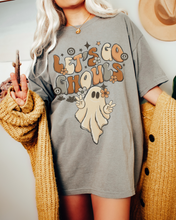 Load image into Gallery viewer, Let's Go Ghouls Halloween Comfort Colors® T-Shirt, Women's Halloween Design Tee, Retro Design T-Shirt