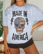 Load image into Gallery viewer, Made In America Unisex Color Blast T-Shirt, 4th of July Tie-Dye Tee, Women's July Fourth Tee