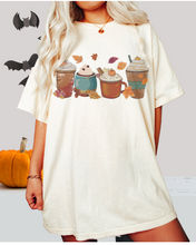 Load image into Gallery viewer, Pumpkin Spice Coffee Halloween or Fall Comfort Colors® Halloween T-Shirt, Women's T-Shirt