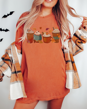 Load image into Gallery viewer, Pumpkin Spice Coffee Halloween or Fall Comfort Colors® Halloween T-Shirt, Women's T-Shirt