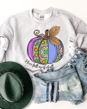 Load image into Gallery viewer, Women's I Love Fall Most Of All Hand Drawn Pumpkin Design Sweatshirt Gildan Pullover