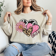 Load image into Gallery viewer, Women's Valentine's Day Sweatshirt, Comfy & Cozy, Gildan Sweatshirt, Ash, White, Sand, Pink or Black, Always Free Shipping!!
