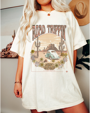 Load image into Gallery viewer, Road Trippin T-Shirt, Retro Desert Dreaming T-Shirt, Vintage-Inspired Vintage Rider Design, Trendy T-Shirt