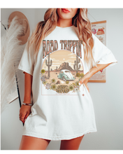Load image into Gallery viewer, Road Trippin T-Shirt, Retro Desert Dreaming T-Shirt, Vintage-Inspired Vintage Rider Design, Trendy T-Shirt
