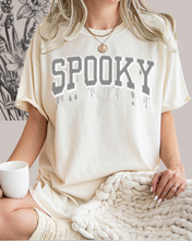 Load image into Gallery viewer, Halloween Spooky Comfort Colors® T-Shirt, Women's Cute Varsity Letters Dripping Blood T-Shirt