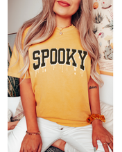 Load image into Gallery viewer, Halloween Spooky Comfort Colors® T-Shirt, Women's Cute Varsity Letters Dripping Blood T-Shirt
